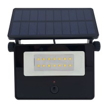 Soldrevet LED projektør med sensor LED/2W/3,7V 4200K IP44