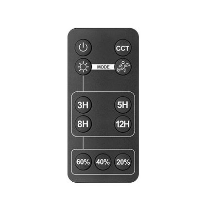 Soldrevet LED projektør med sensor LED/30W/6,4V IP65 3000/4000K 6000 mAh + fjernbetjening
