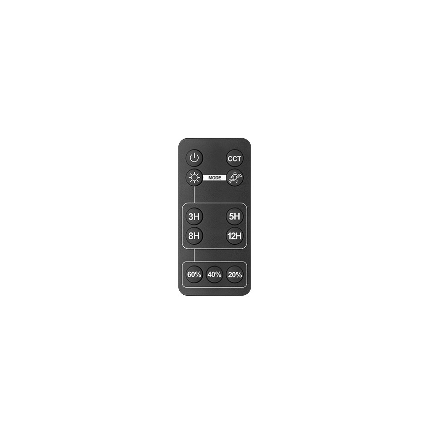 Soldrevet LED projektør med sensor LED/30W/6,4V IP65 3000/4000K 6000 mAh + fjernbetjening