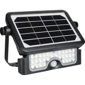 Soldrevet LED projektør med sensor LED/5W/3,7V 4000K IP65 3000 mAh