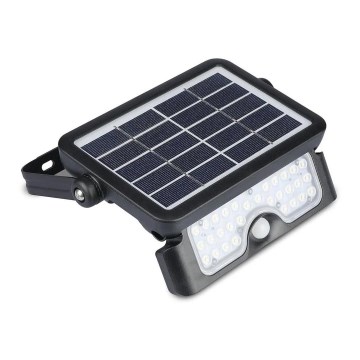 Soldrevet LED projektør med sensor LED/5W/3,7V IP65 4000K 3000 mAh