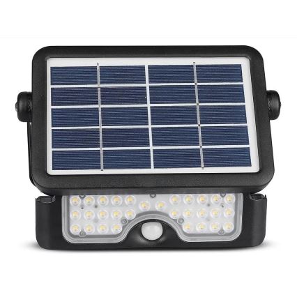 Soldrevet LED projektør med sensor LED/5W/3,7V IP65 4000K 3000 mAh