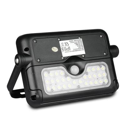 Soldrevet LED projektør med sensor LED/5W/3,7V IP65 4000K 3000 mAh