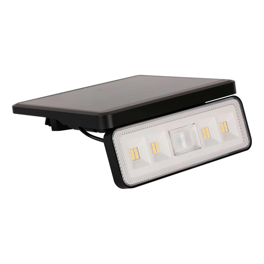 Soldrevet LED projektør med sensor LED/8W/3,7V 2000 mAh IP54 sort