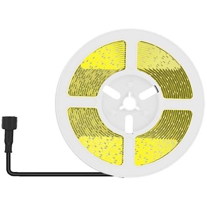 Soldrevet LED strip dæmpbar LED/1,2W/3,7V 3000K IP67 1500 mAh 5 m + fjernbetjening