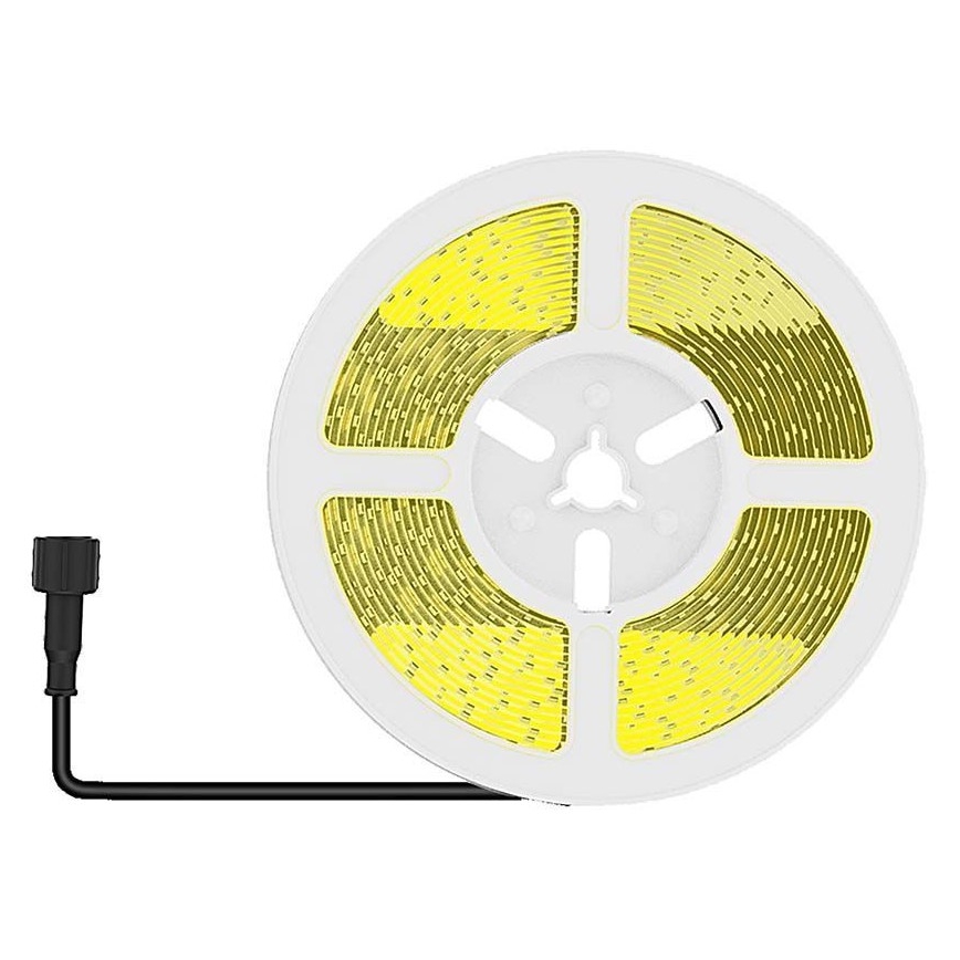 Soldrevet LED strip dæmpbar LED/1,2W/3,7V 3000K IP67 1500 mAh 5 m + fjernbetjening
