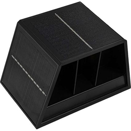Soldrevet LED væglampe CUBUS 2xLED/1,5W/3,7V 1500 mAh IP54