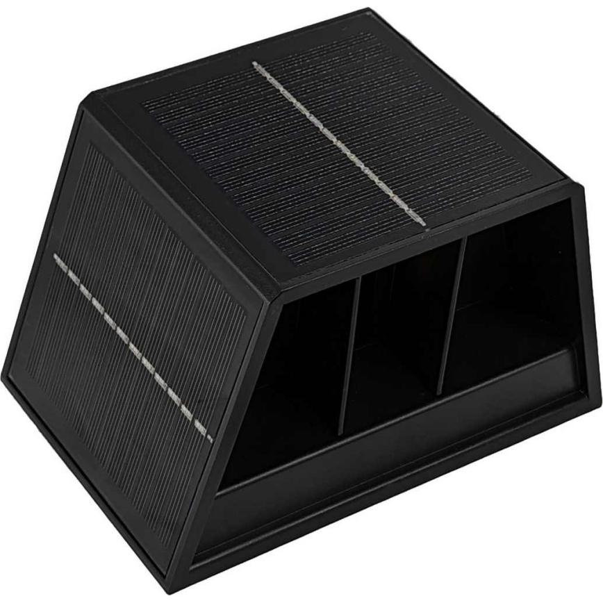 Soldrevet LED væglampe CUBUS 2xLED/1,5W/3,7V 1500 mAh IP54