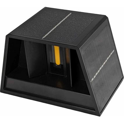 Soldrevet LED væglampe CUBUS 2xLED/1,5W/3,7V 1500 mAh IP54