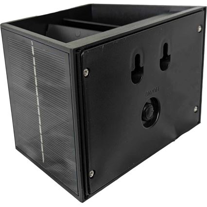 Soldrevet LED væglampe CUBUS 2xLED/1,5W/3,7V 1500 mAh IP54