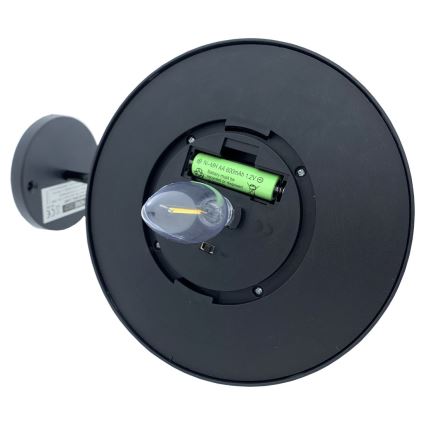 Soldrevet LED væglampe LED/0,5W/1,2V 600 mAh IP44 sort