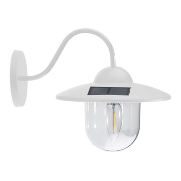 Soldrevet LED væglampe LED/0,5W/1,2V IP44 hvid