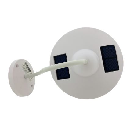Soldrevet LED væglampe LED/0,5W/1,2V 600 mAh IP44 hvid