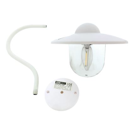 Soldrevet LED væglampe LED/0,5W/1,2V IP44 hvid