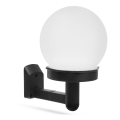 Soldrevet LED væglampe LED/1,2V 40 mAh IP44 sort