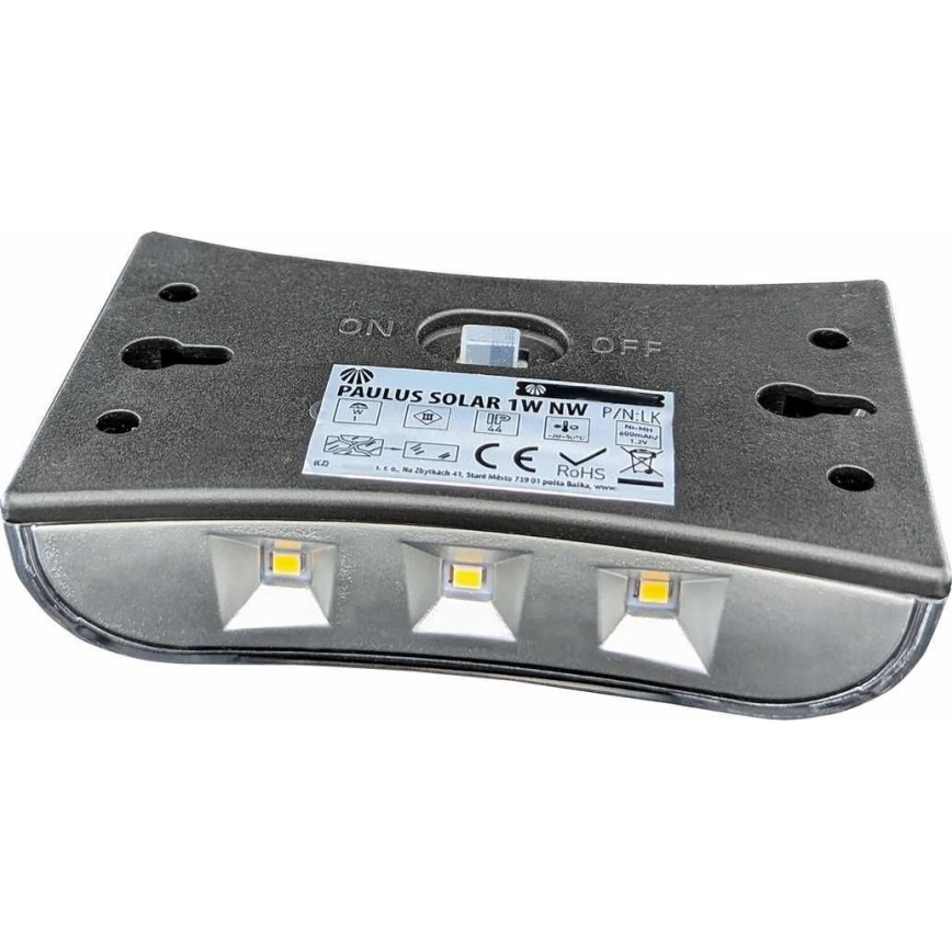 Soldrevet LED væglampe LED/1W/1,2V 600 mAh IP44