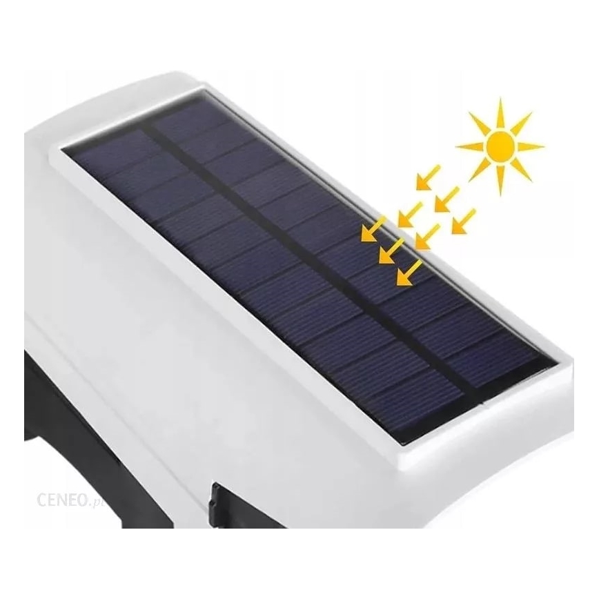 LED Dummy-sikkerhedskamera med sensor soldrevet KAMERA LED/1W/3,7V 1200 mAh IP44 + fjernbetjening