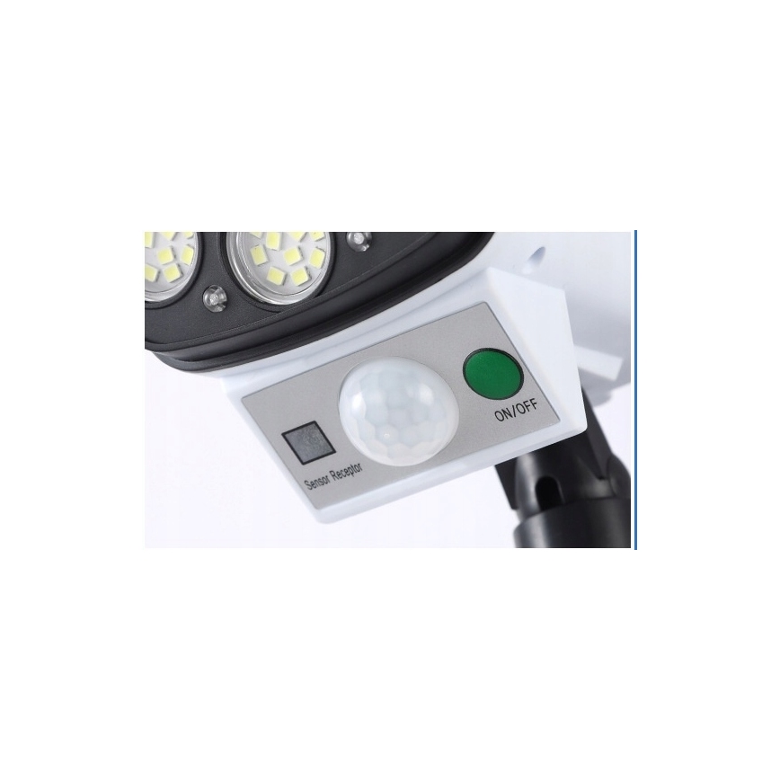 LED Dummy-sikkerhedskamera med sensor soldrevet KAMERA LED/1W/3,7V 1200 mAh IP44 + fjernbetjening