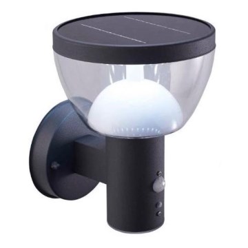 Soldrevet LED væglampe med sensor LARIX LED/3W/3,7V 2200 mAh IP44