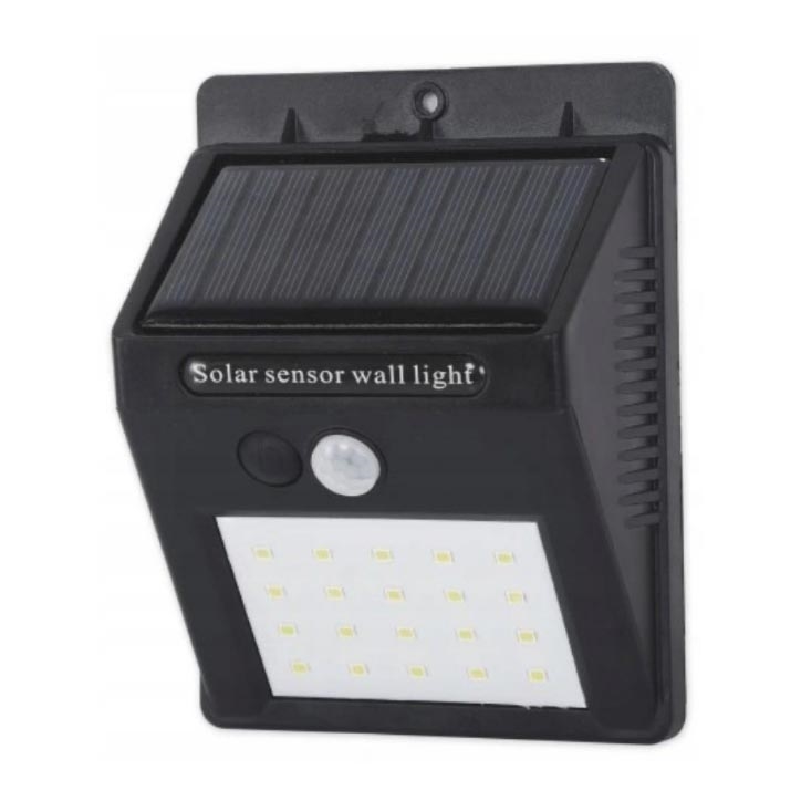 Soldrevet LED væglampe med sensor LED/0,55W/3,7V 1200 mAh IP65
