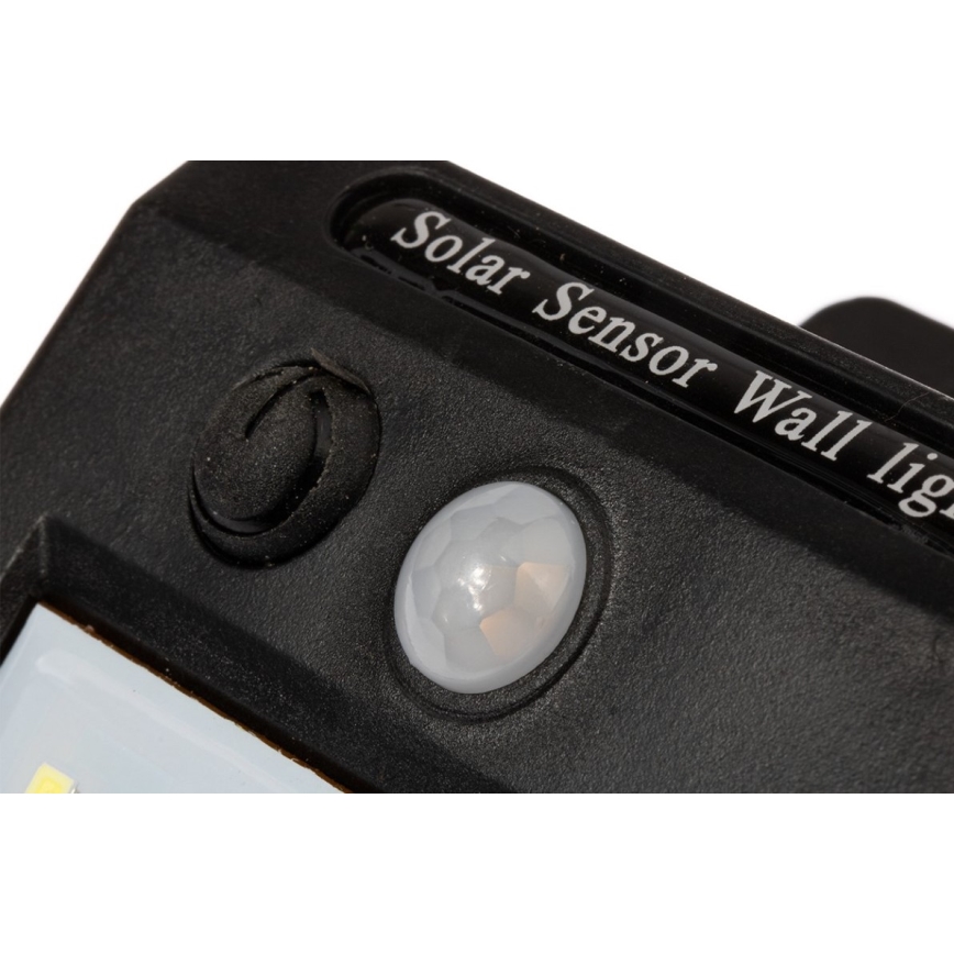 Soldrevet LED væglampe med sensor LED/0,55W/3,7V 1200 mAh IP65