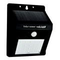Soldrevet LED væglampe med sensor LED/0,55W/3,7V 1200mAh 6500K IP65