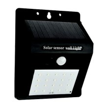 Soldrevet LED væglampe med sensor LED/0,55W/3,7V 6500K IP65