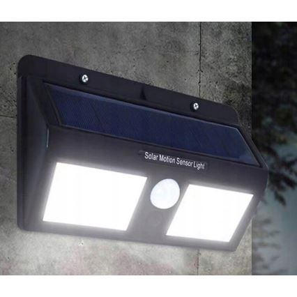 Soldrevet LED væglampe med sensor LED/1,2W/3,7V 2400 mAh IP54