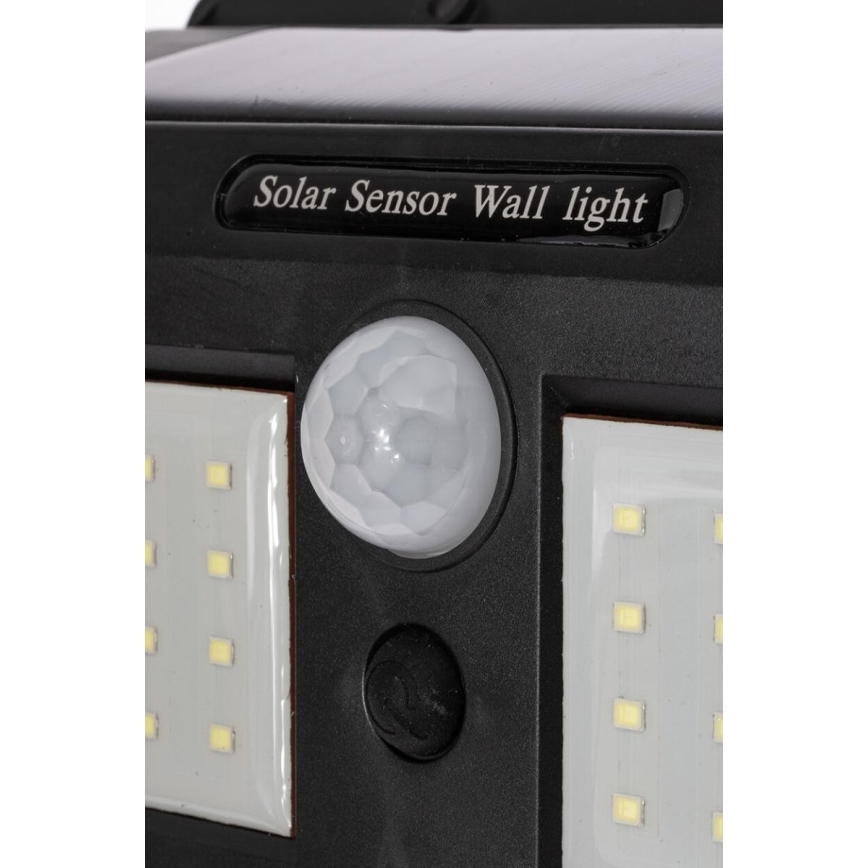 Soldrevet LED væglampe med sensor LED/1,2W/3,7V 2400 mAh IP54