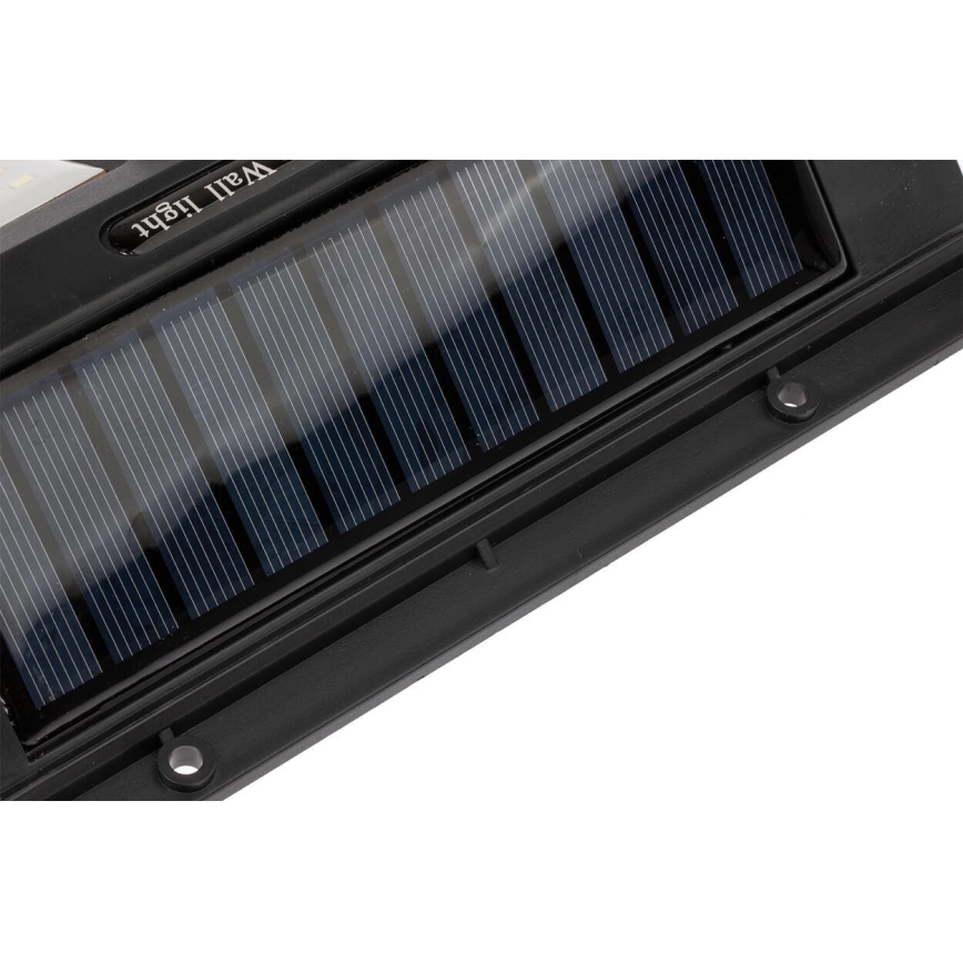 Soldrevet LED væglampe med sensor LED/1,2W/3,7V 2400 mAh IP54