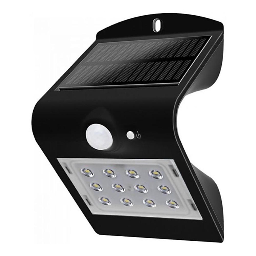Soldrevet LED væglampe med sensor LED/1.5W/3,7V IP65
