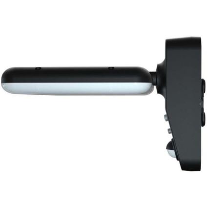 Soldrevet LED væglampe med sensor LED/15W/3,2V 4000K/6000K IP65 sort