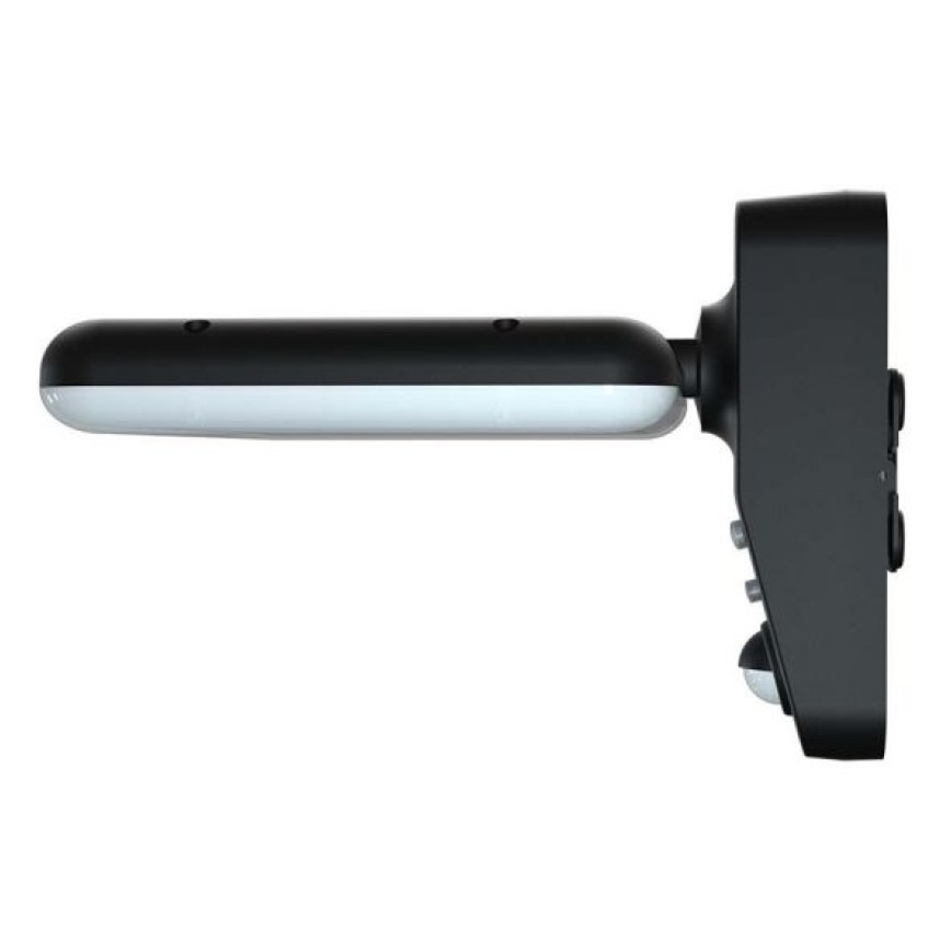 Soldrevet LED væglampe med sensor LED/15W/3,2V 4000K/6000K IP65 sort