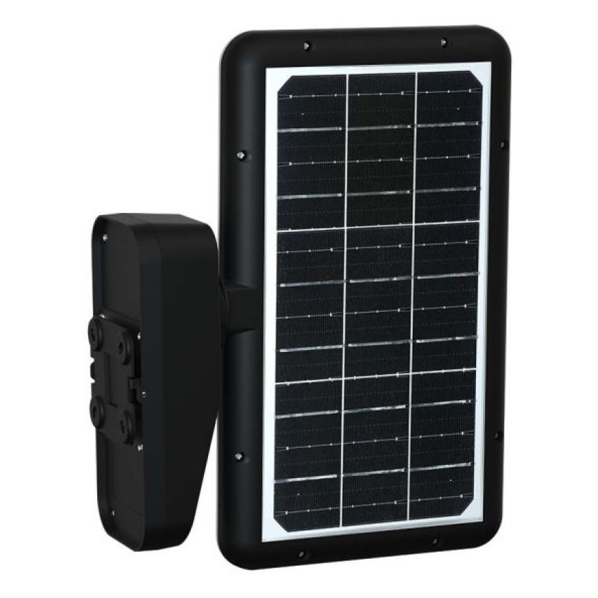 Soldrevet LED væglampe med sensor LED/15W/3,2V 4000K/6000K IP65 sort