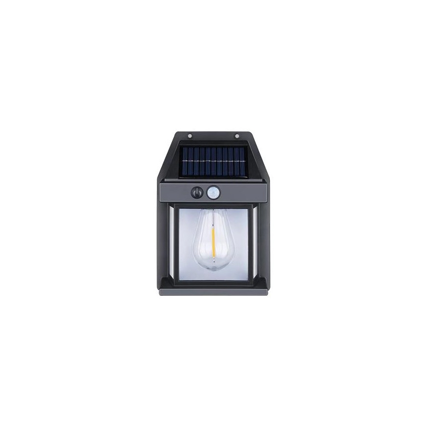 Soldrevet LED væglampe med sensor LED/1W/230V 1200 mAh IP65