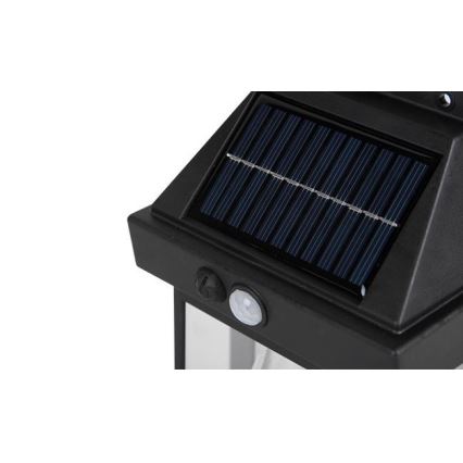 Soldrevet LED væglampe med sensor LED/1W/230V 1200 mAh IP65