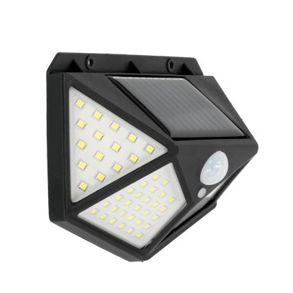 Soldrevet LED væglampe med sensor LED/1W/3,7V 6500K IP44