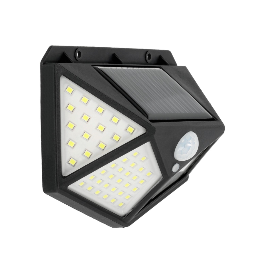 Soldrevet LED væglampe med sensor LED/1W/3,7V 6500K IP44