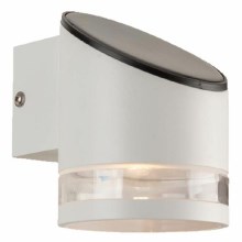 Soldrevet LED væglampe med sensor LED/1W/3,7V IP44 3000K hvid