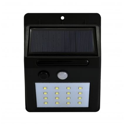 Soldrevet LED væglampe med sensor LED/2,2W/3,7V 2200 mAh IP44