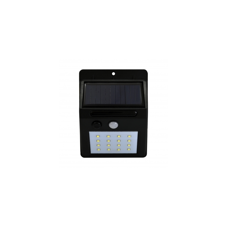 Soldrevet LED væglampe med sensor LED/2,2W/3,7V 2200 mAh IP44