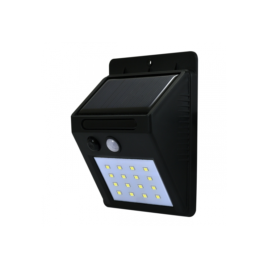 Soldrevet LED væglampe med sensor LED/2,2W/3,7V 2200 mAh IP44
