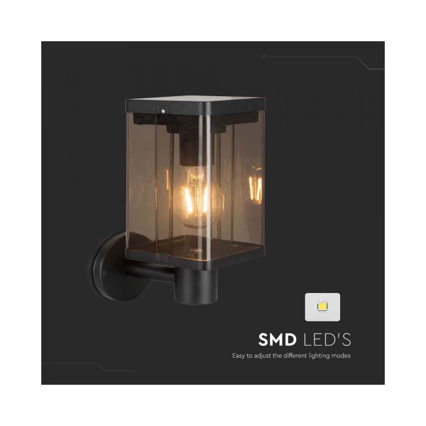 Soldrevet LED væglampe med sensor LED/2,5W/3,7V 3000K IP54
