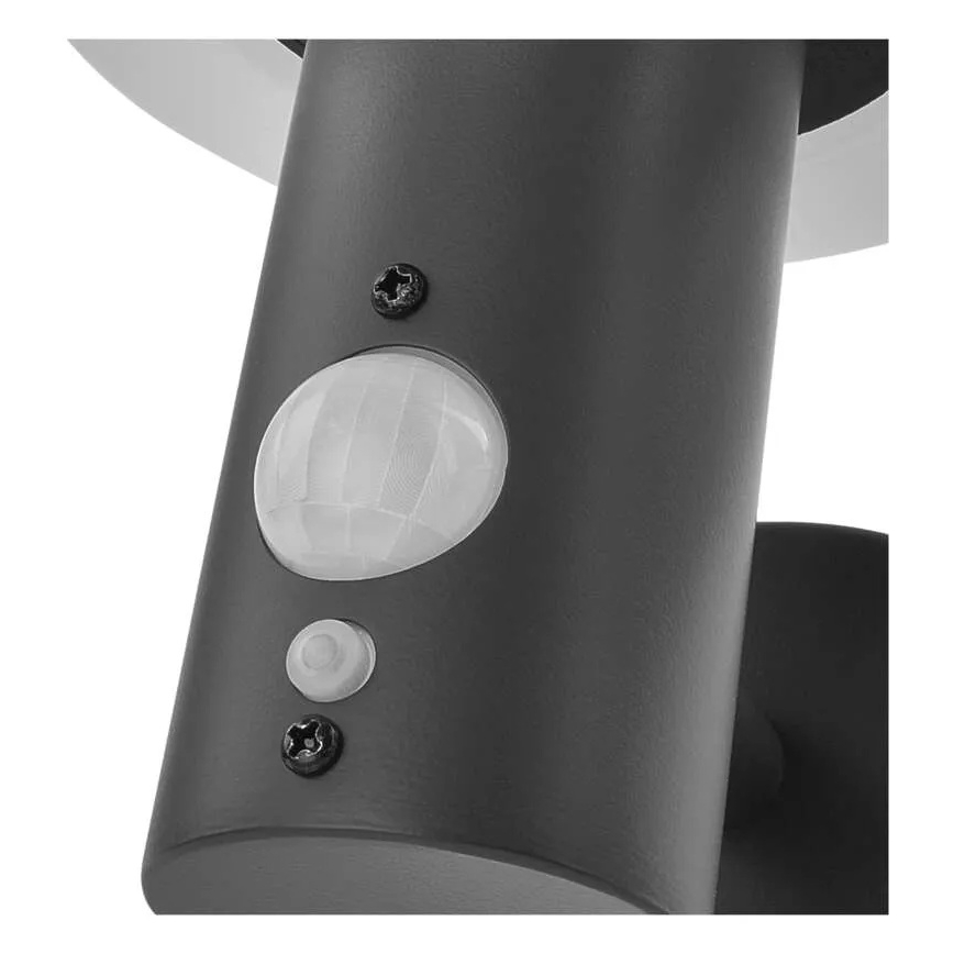 Soldrevet LED væglampe med sensor LED/2W/3,7V 1200 mAh IP44