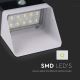 Soldrevet LED væglampe med sensor LED/2W/3,7V 4000K IP65