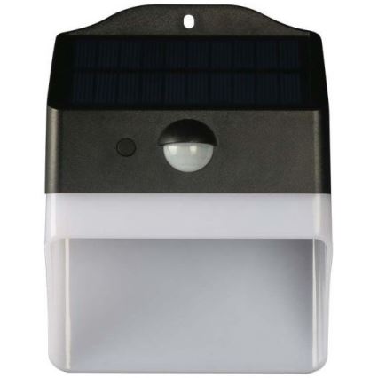 Soldrevet LED væglampe med sensor LED/2W/3,7V 4000K IP65