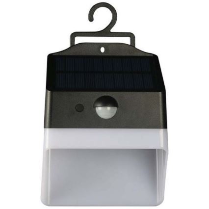 Soldrevet LED væglampe med sensor LED/2W/3,7V 4000K IP65