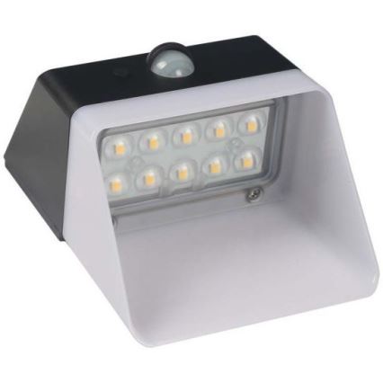 Soldrevet LED væglampe med sensor LED/2W/3,7V 4000K IP65