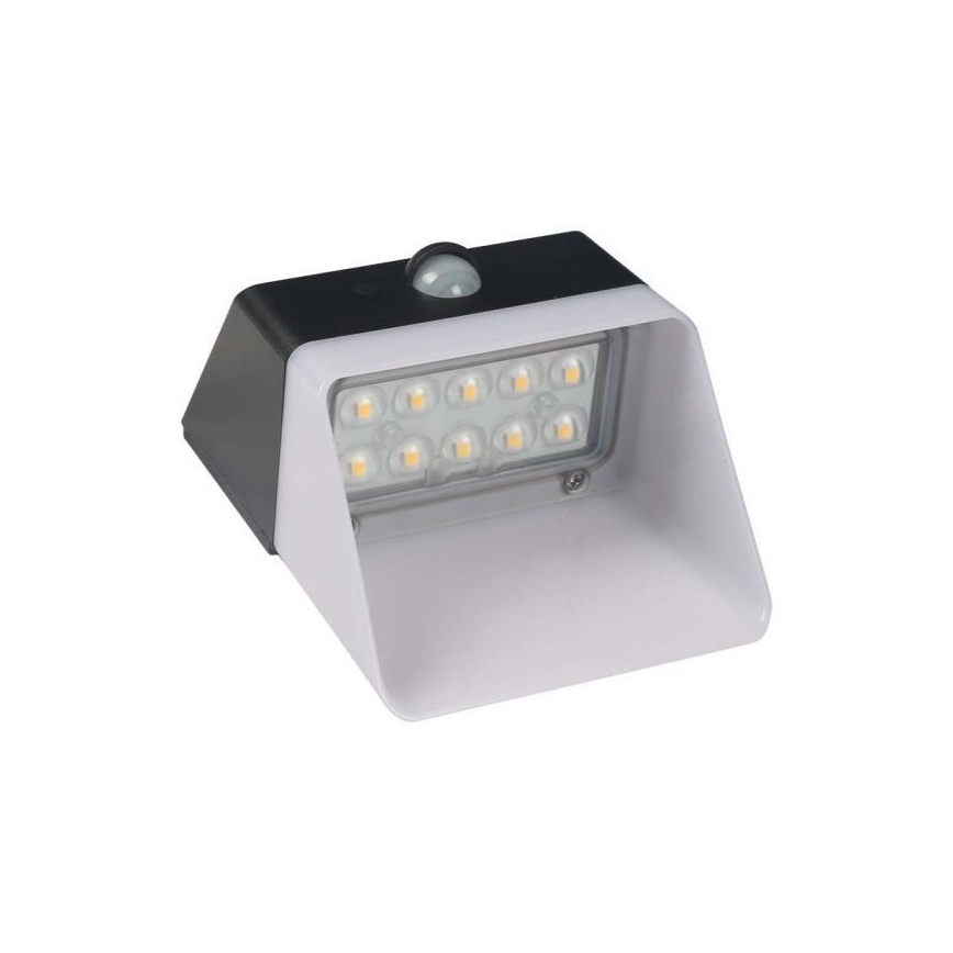 Soldrevet LED væglampe med sensor LED/2W/3,7V 4000K IP65