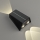 Soldrevet LED væglampe med sensor LED/2W/5V IP54 1300 mAh